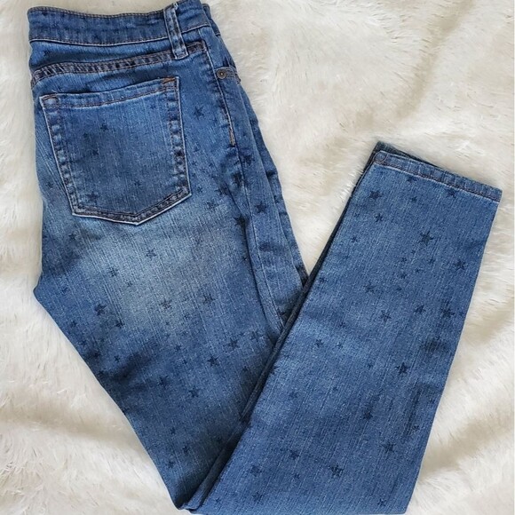 GAP Denim - Gap Star Print Super Skinny Ankle Jeans